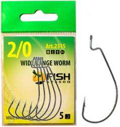 Крючок Fish Season Wide Range Worm №2/0 BN 5шт офсет. 2315-0042F