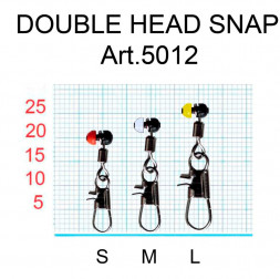 Застежка Fish Season с вертлюгом дв. пластик №S 4шт 5012-SF
