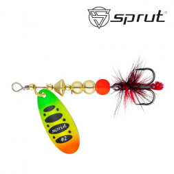 Блесна Sprut Caspia Spinner №2 4.5г/FTL